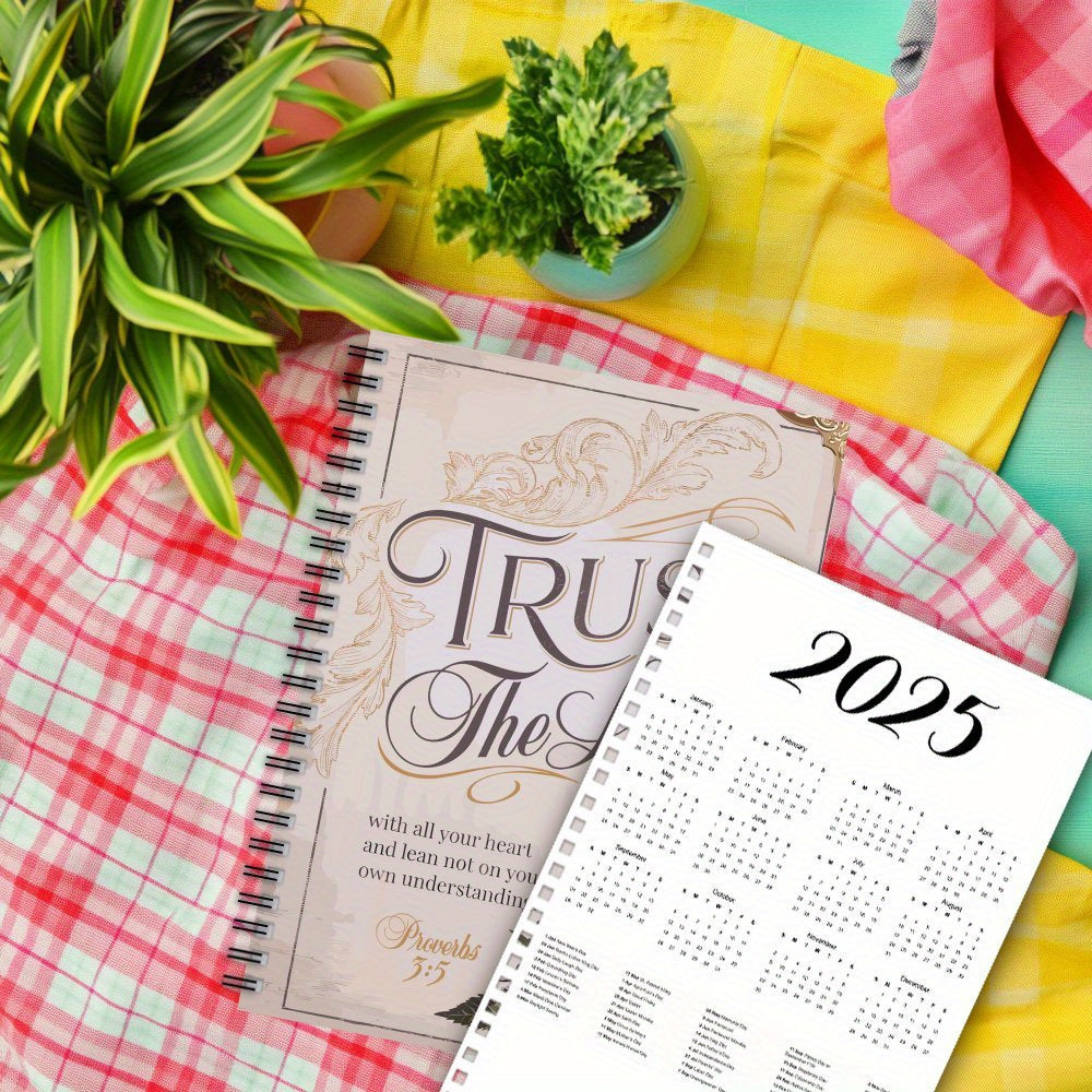 Trust in the Lord Spiral Notebook A5 Scripture Journal 100 Pages