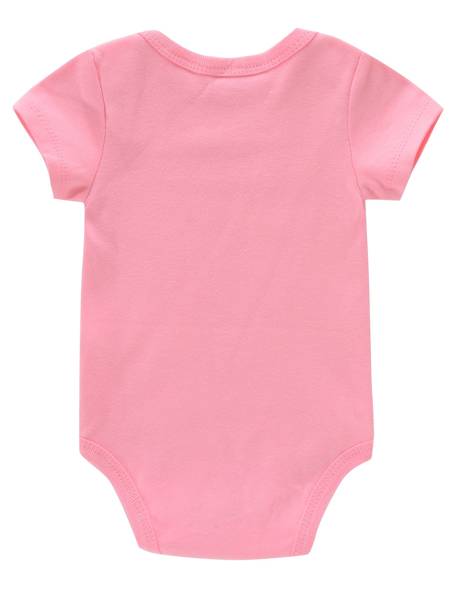 Newborn Infant Short Sleeve Romper Bodysuit for Baby Girls