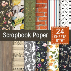 Botany Pattern Cardstock Cardmaking Paper Pack 15 X 15 Single Sided