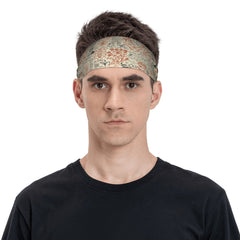 Vintage Breathable Headband for Sport and Casual Wear