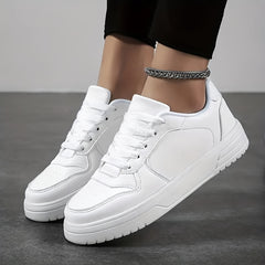 Heighten Skate Shoes Faux Leather Non Slip Sneakers