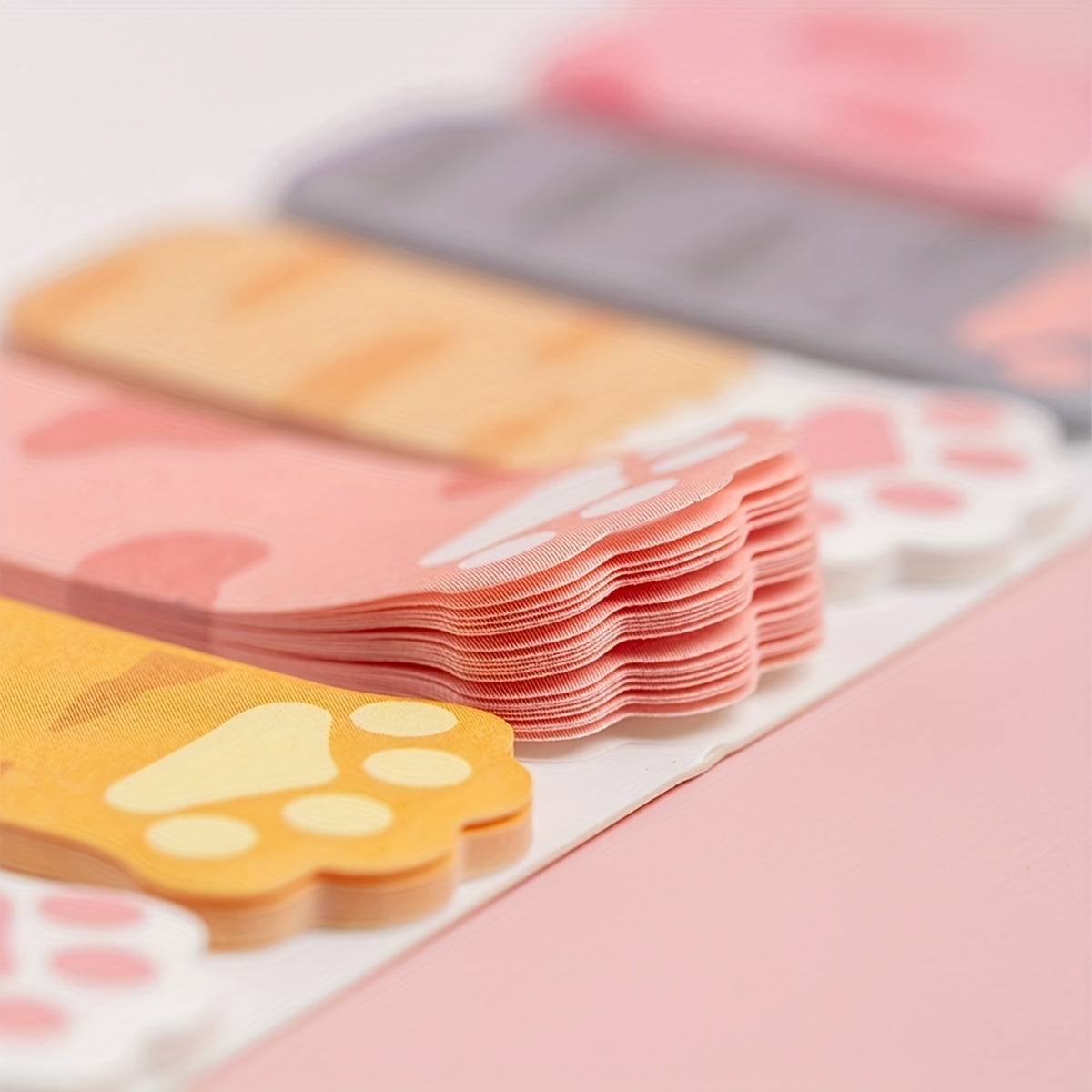 Cat Paw Sticky Note Set with 120 Stickers