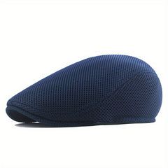 Men's Breathable Mesh Newsboy Cap for Driving