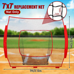 Baseball & Softball Replacement Net 213 X 213 Heavy Duty Knotless Net