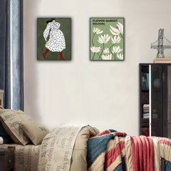 2pcs Matisse Decorative Paintings Printed Canvas Wall Stickers