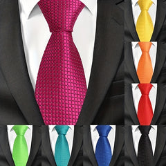 Men's Plaid Necktie Business Wedding Party Necktie - Great Gift