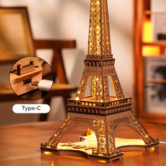 Eiffel Tower 3D Wooden Puzzle For Teens Adult Decoration