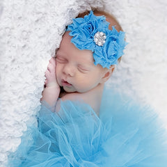 2pcs Newborn Fluffy Skirt Headband Baby Rabbit Skirt purple pink