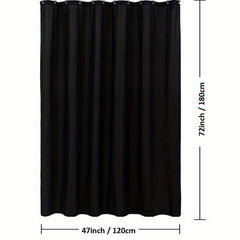 Waterproof Shower Curtain with Plastic Hooks Machine Washable