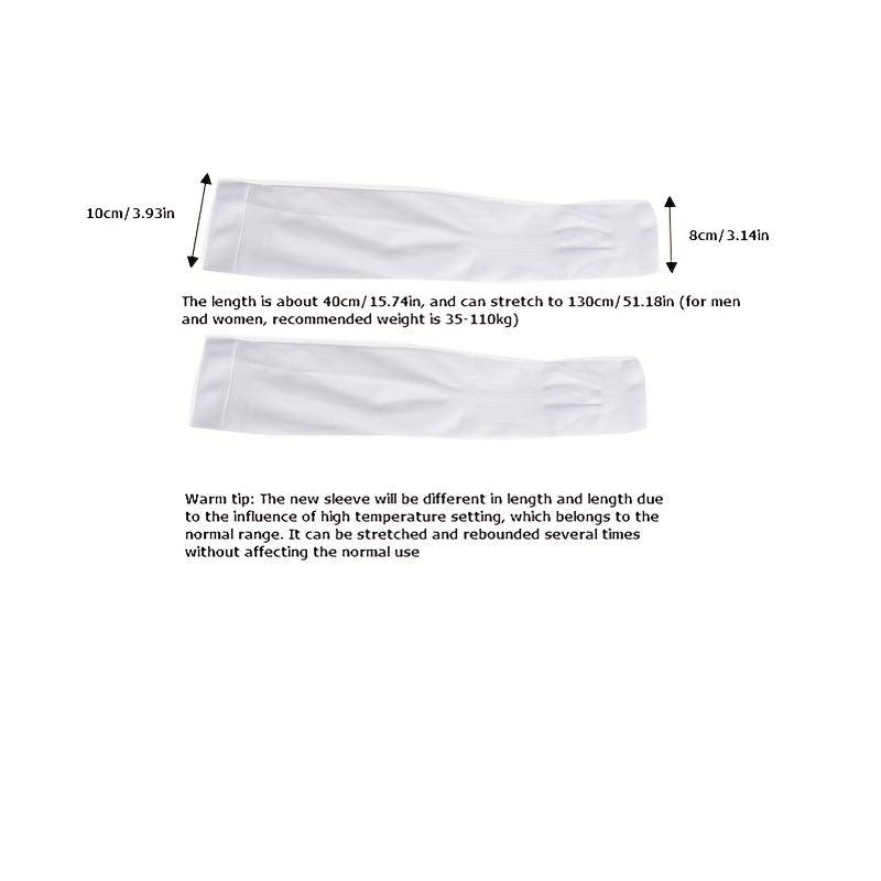 1pair Arm Sleeves Sunscreen Ice Sleeves for Outdoor