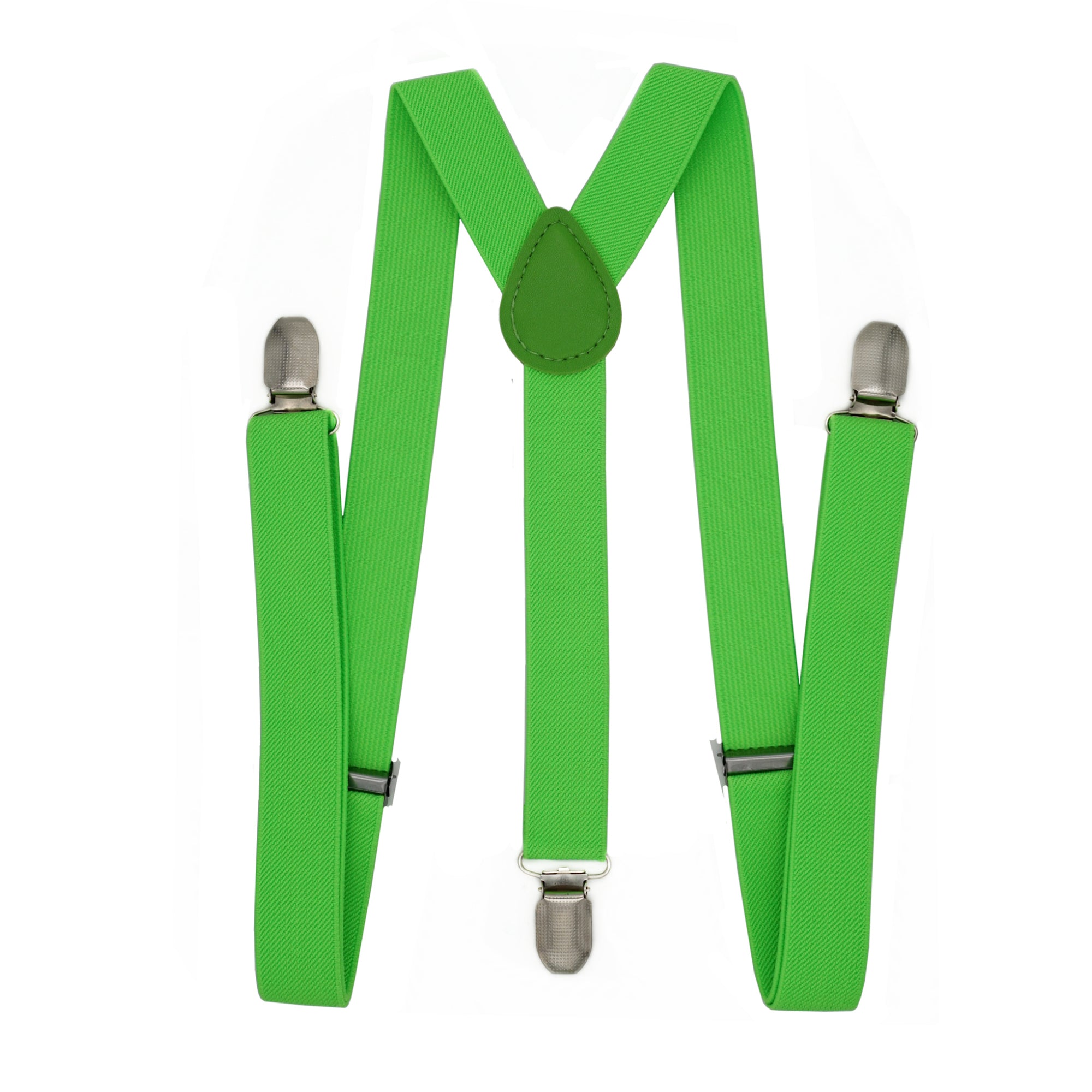 Adjustable Y Back Clip-on Suspenders 1 Inch Elastic