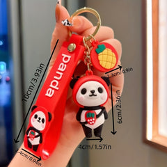 Cartoon Panda Keychain Pendant for Bag Decoration