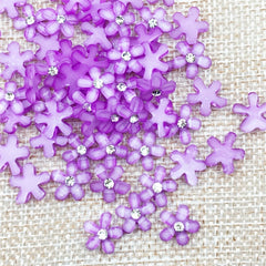 20pcs Resin Flower Phone Case Nail Art Ornament Accessories