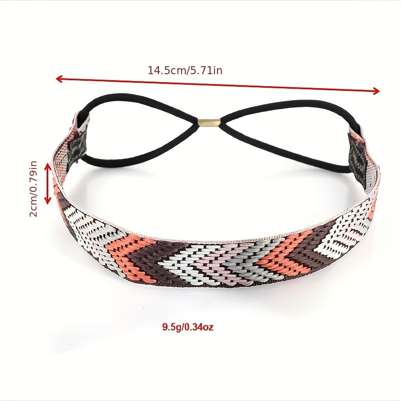 Boho Headband Headdress Braided Headwear for Women