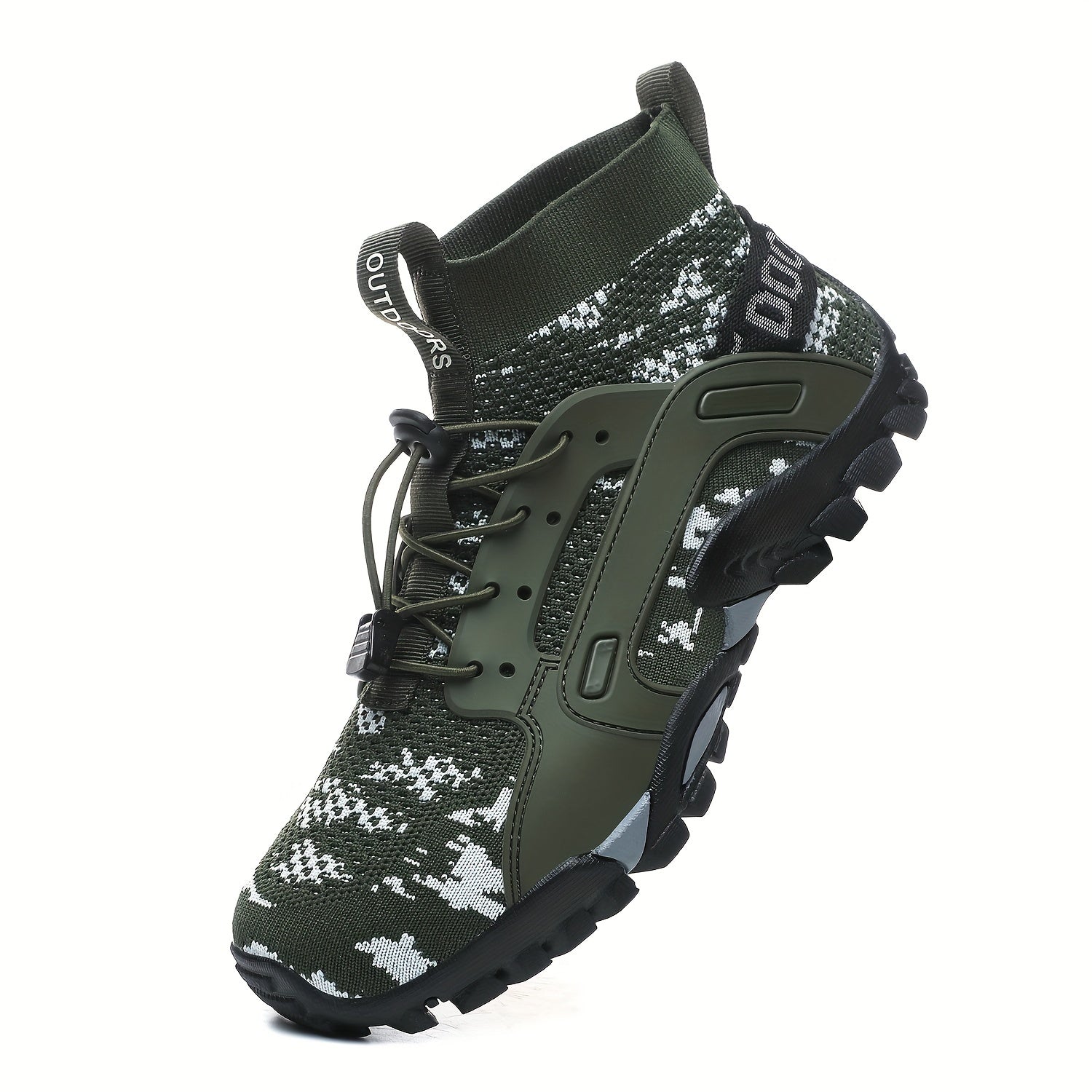 Lightweight Camo Water Shoes with Buckle Quick Dry Non Slip Sneakers