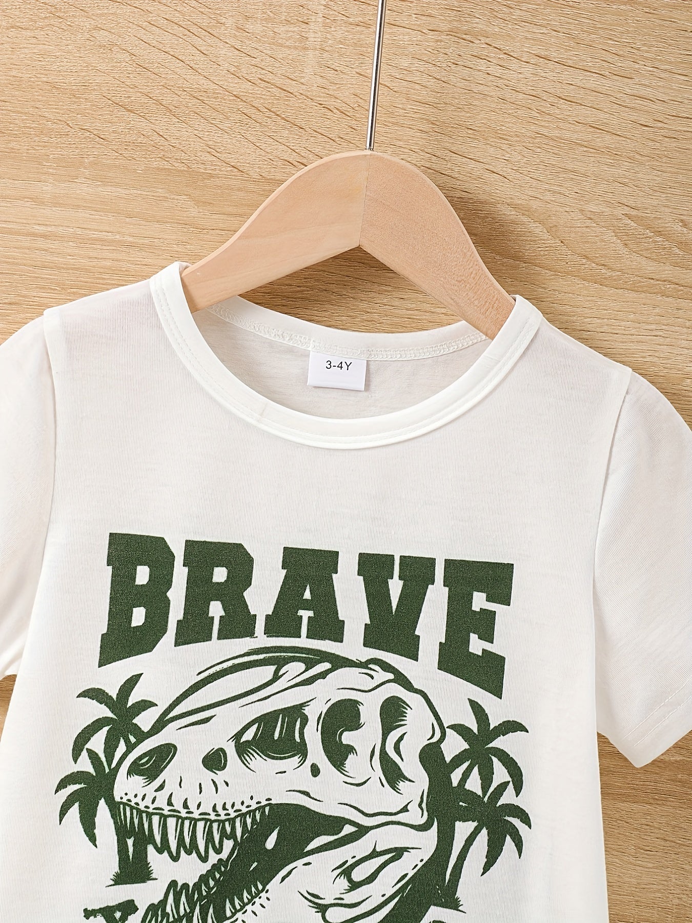 2pcs Toddler Boys Dinosaur T-Shirts & Shorts Set Summer Clothes