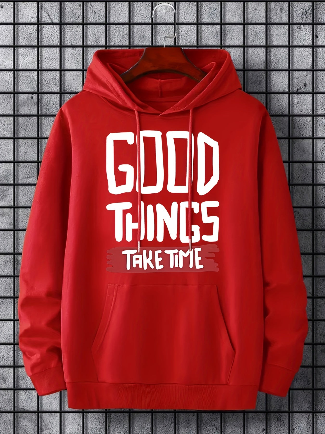 'Good Things Take Time' Print Hoodie