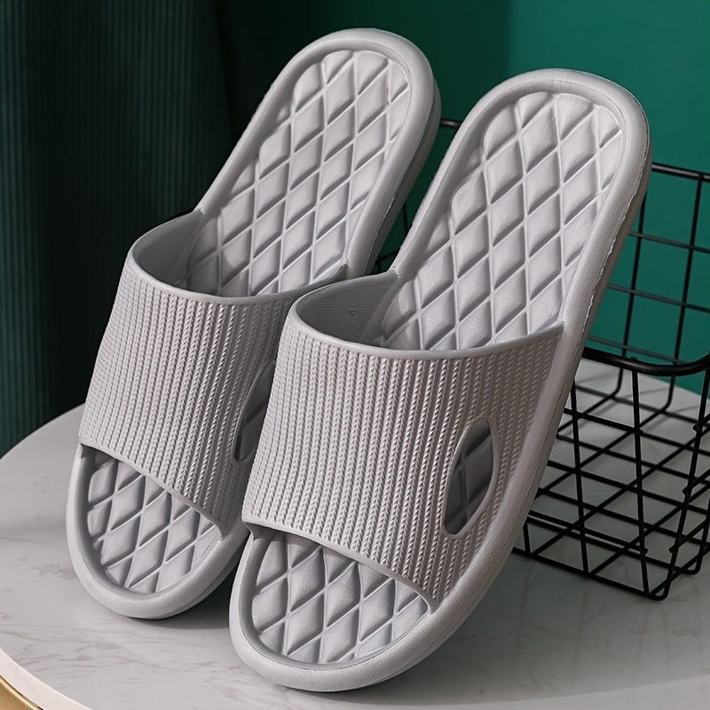 Men's Non Slip Slides Lightweight Open Toe Quick Dry Slippers