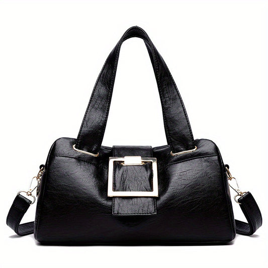 Large Capacity Shoulder Bag Soft Handbag Stylish Crossbody Bag