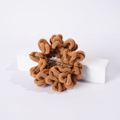 Fluffy Velvet Hijab Scrunchie Solid Hair Ring Tie Bun Clip