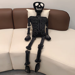 Halloween Skeleton Plush Toy & Figurine with Sharp Teeth