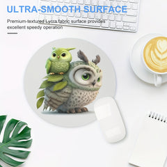 Little Owl Gaming Mouse Pad Waterproof Non-slip Rubber Base for Computer Laptop