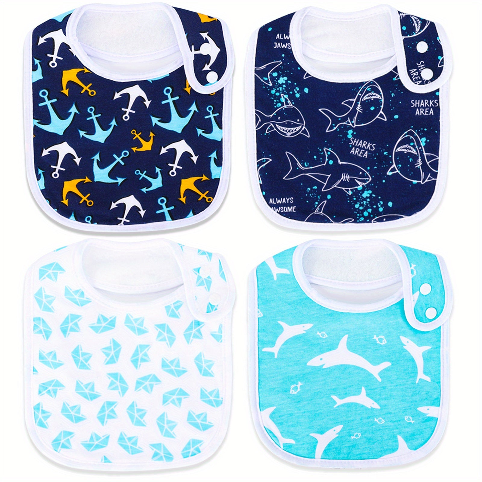 4 Pcs Baby Bibs 100 Organic Cotton Bandana Drool Bibs Set Girls 3 36 Months