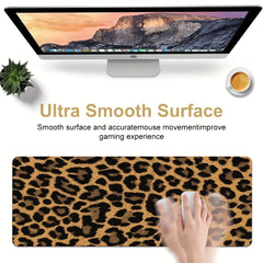 Leopard Print Desk Mat Desk Pad Large Gaming Mouse Pad E Sports Office Keyboard
