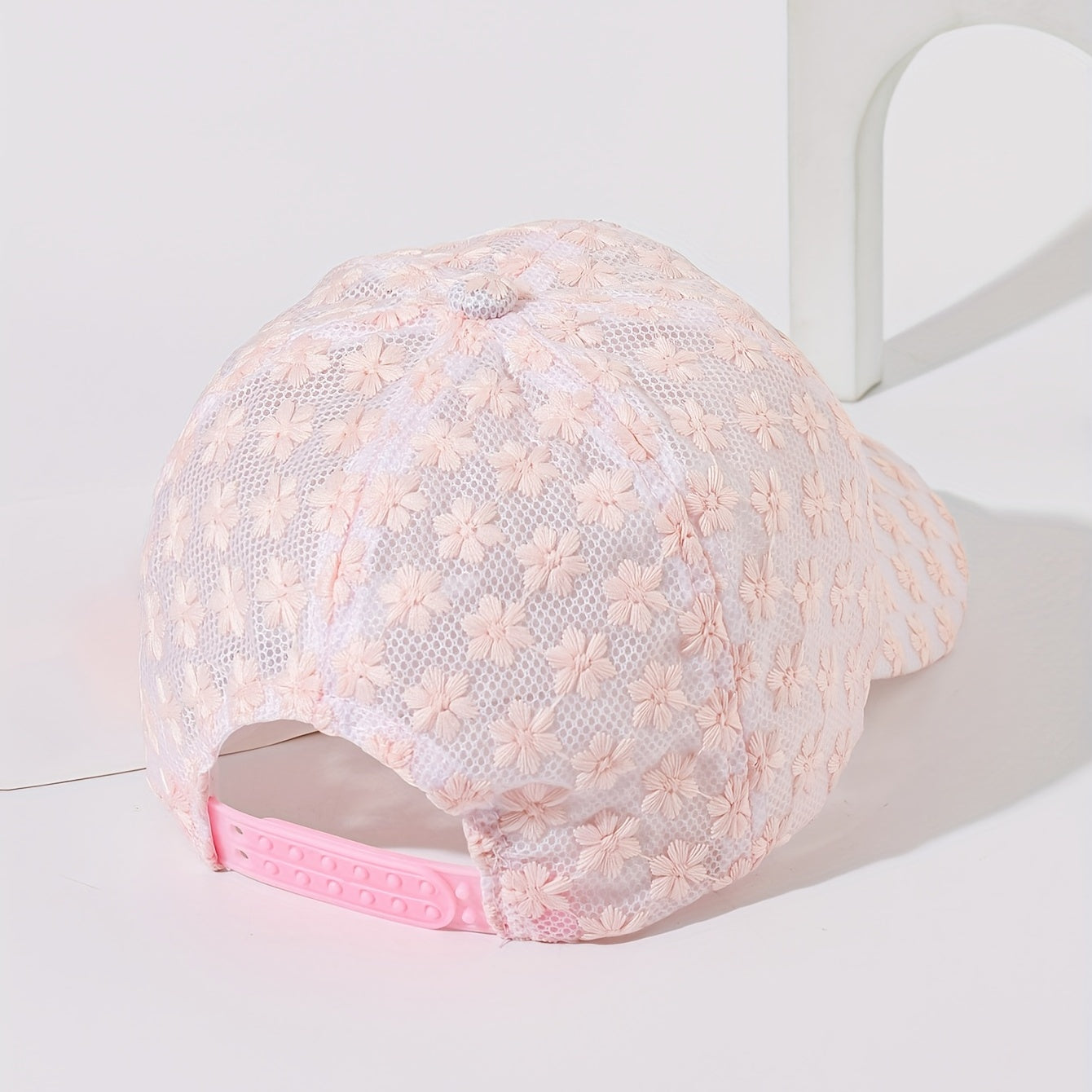 Floral Embroidered Baseball Cap Breathable Sun Hat for Women