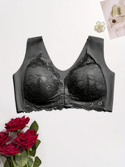  Bra Women's Plus Front Close Wide Strap Full Coverage