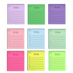 9pcs Sticky Notes 450 Sheets Adhesive Notebook School Stationery