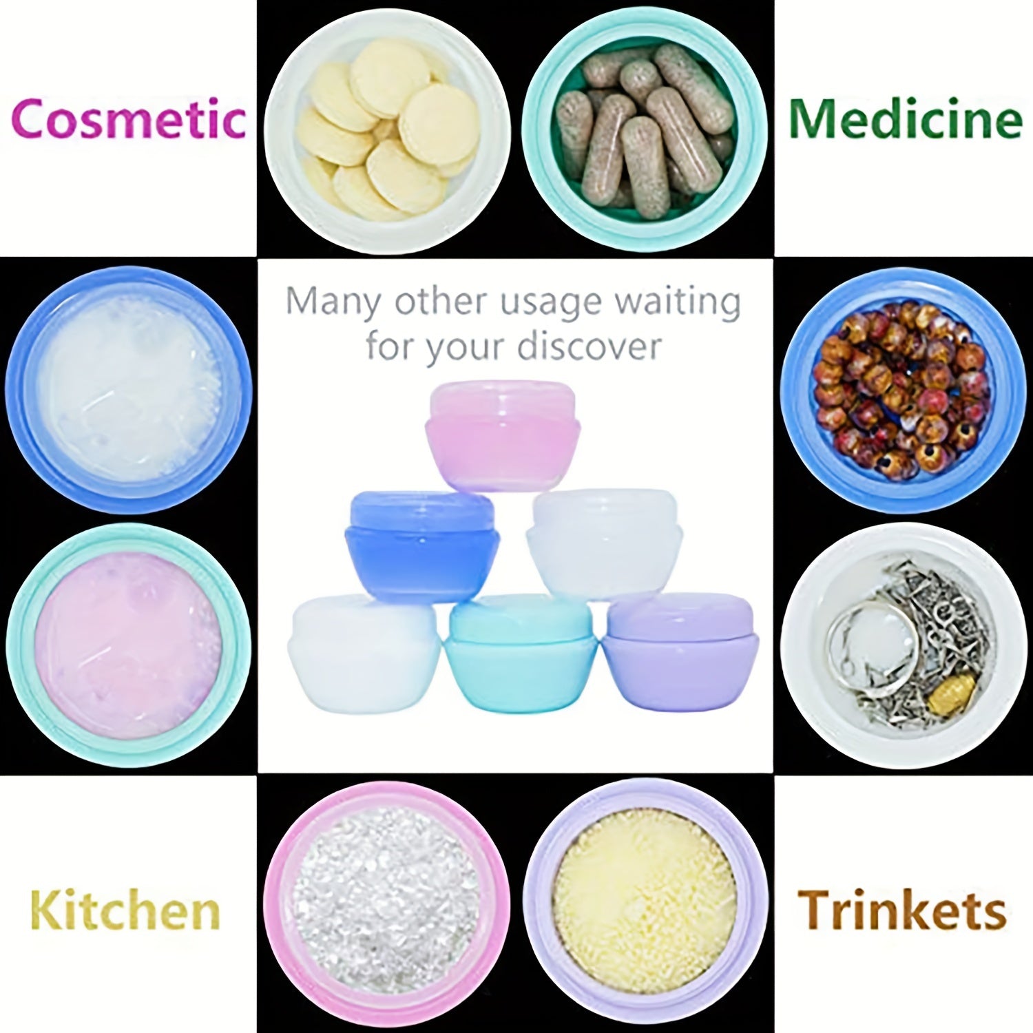 Travel Storage Box Lightweight Cosmetic Container Cream Organizer