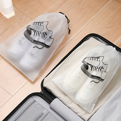 2pcs 5pcs Transparent Frosted Dustproof Shoes Storage Bag Portable Golf Shoe Bag