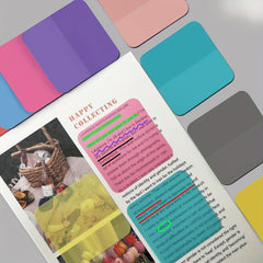 160 Sheets 8 Colors Waterproof Transparent Sticky Notes