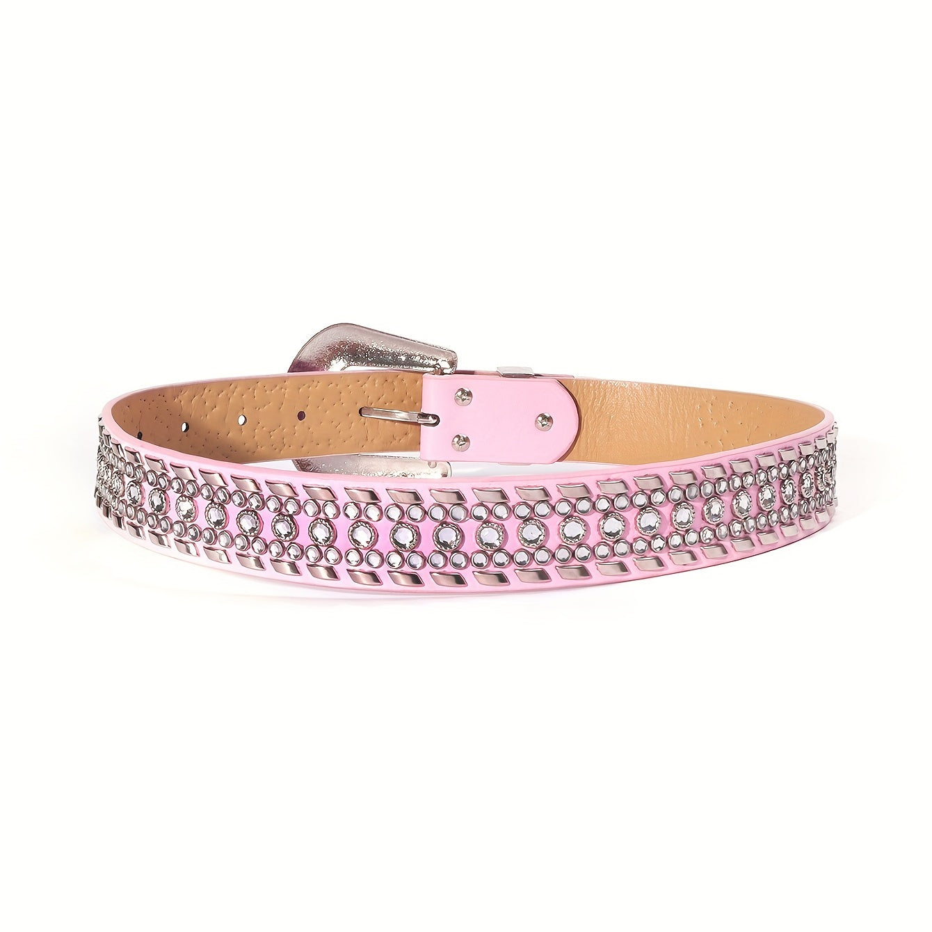 Kids Rhinestone Western Belt Girls Boys Cowgirl Inlaid Diamond Leather