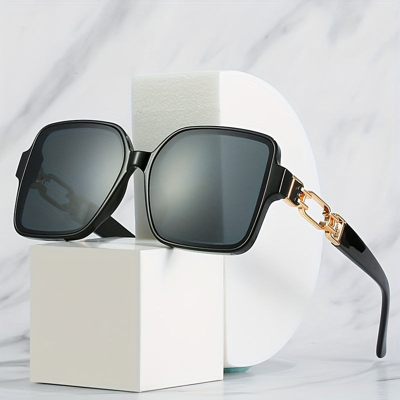 Square Sunglasses For Women Men Hollow Anti Glare Glasses