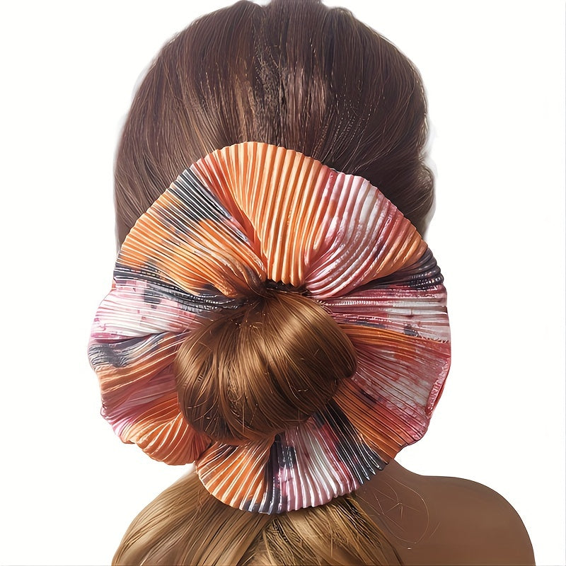 Large Tie Dye Scrunchies Hair Rope Ponytail Holder Accessories