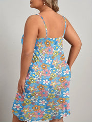  Retro Floral Print Nightdress for Women