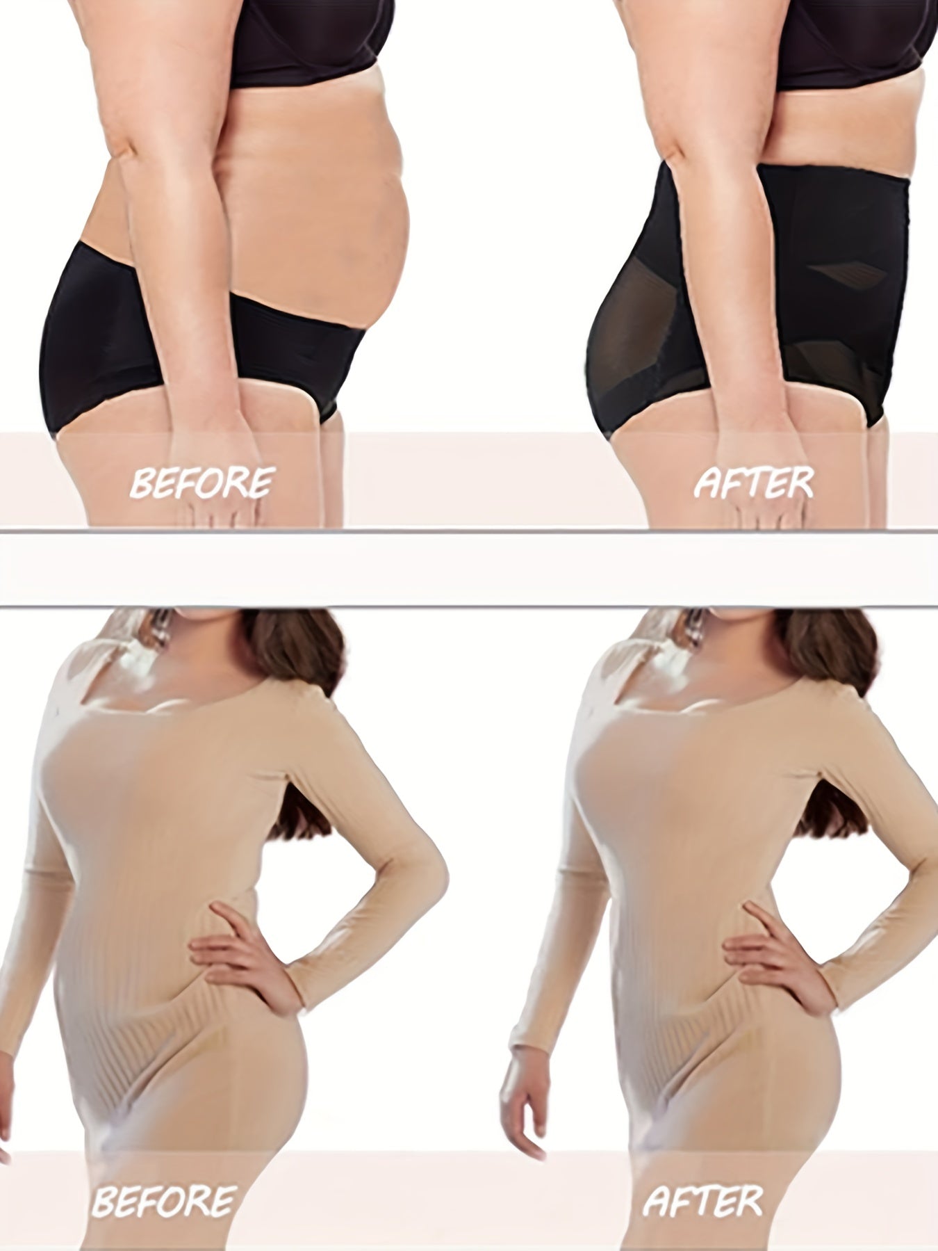 Mesh Stitching Shaping Panties Tummy Control Compression Panties