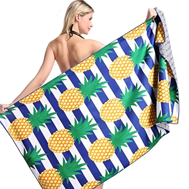 Quick Dry Microfiber Beach Towel Soft Absorbent Lightweight Sandproof for Travel