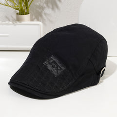 Men's Peaked Cap Sunshade Ventilated Hat Casual British Beret