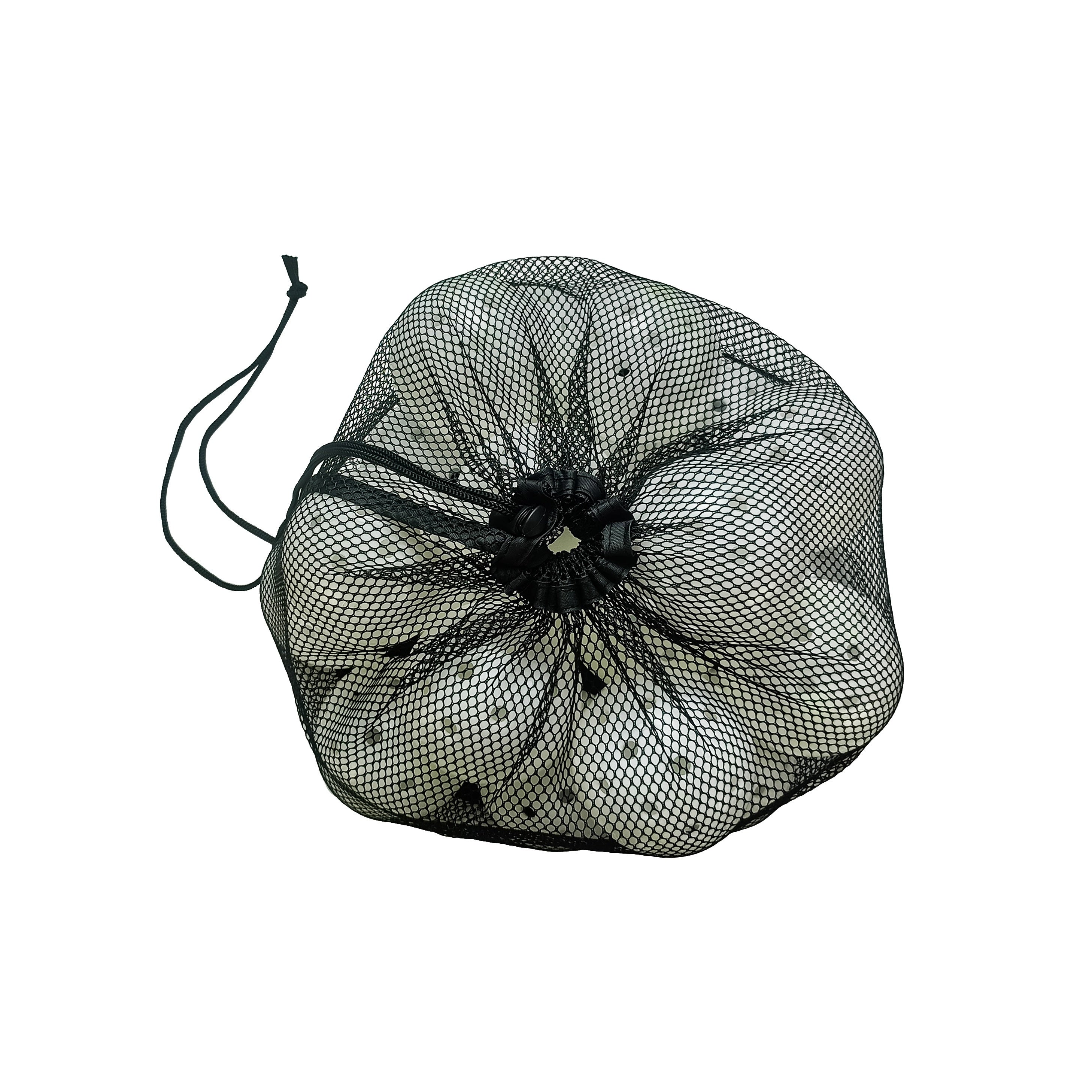 20pcs Pickleball Storage Bag - Sturdy Reusable Mesh Bag with Drawstring