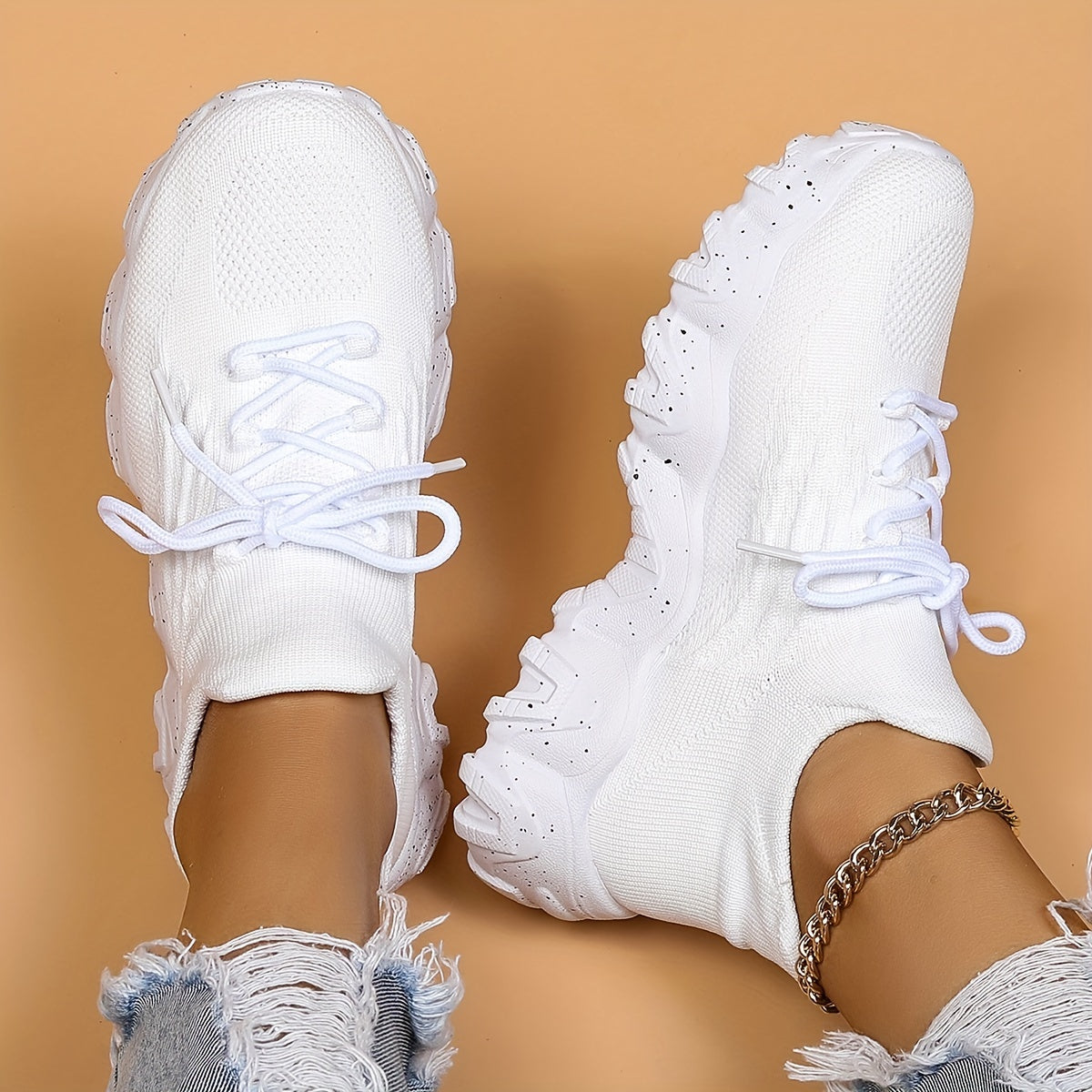 Women's Mesh Breathable Chunky Sneakers Lightweight Sport Shoes