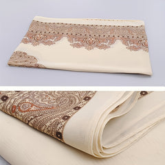 Boho Vintage Print Chiffon Silk Scarf - Summer Beach Towel Shawl