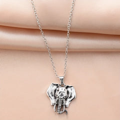 Unisex Elephant Pendant Necklace For Man Women's Holiday Party Jewelry