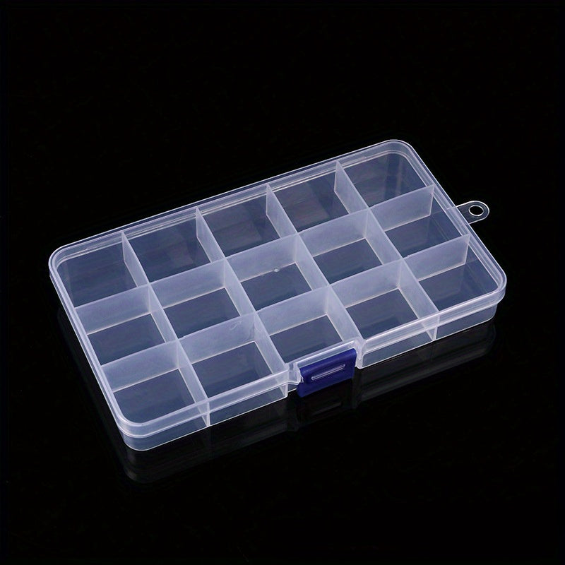 Transparent Dustproof Jewelry Storage Box with Multiple Grids