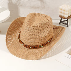 Women Men's Beach Straw Hat Sun Hat Cap