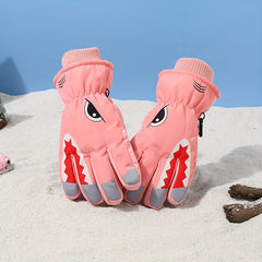 Kids Skiing & Snowboarding Gloves - Waterproof & Warm Winter Gloves
