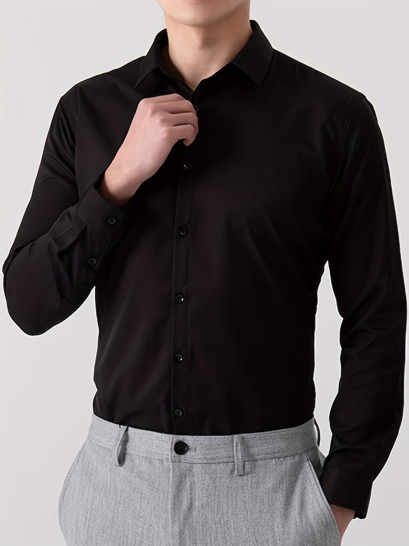 Men's Wrinkle-Resistant Lapel Shirt