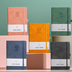 PU Leather A5 Notebook Business Journal Book with Strap